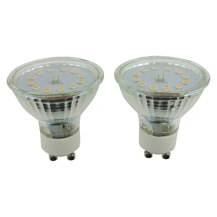 Voltolux Bombilla LED x2 - 5 W, GU10, Blanco cálido, 2 uds. - Vista frontal
