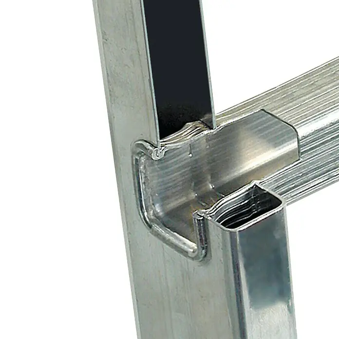 Krause Ljestve za naslanjanje s prečkama Stabilomat - 9 prečki, Radna visina: 3,6 m, Aluminij - Detaljan prikaz