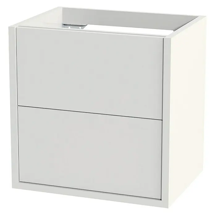 Tiger Boston Wastafelonderkast - l x b x h: 45 x 59,7 x 60 cm, Hoogglans Wit - Diagonaal zicht