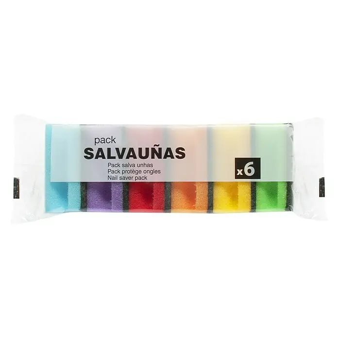 Rozenbal Esponja Salvauñas - Multicolor, 6 uds. - Vista frontal