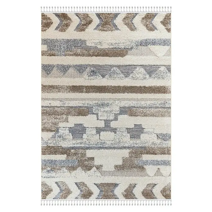Alfombra de pelo largo Maya - Crema, 230 x 160 cm - Vista superior
