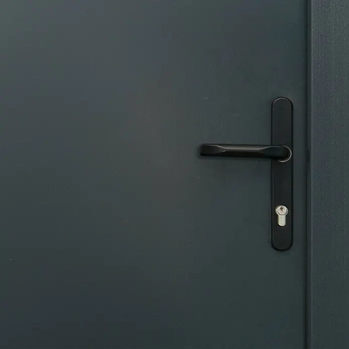 Splendoor Nebeneingangstür NS2 - 98 x 198 cm, DIN Anschlag: Rechts, Anthrazit - Detailaufnahme
