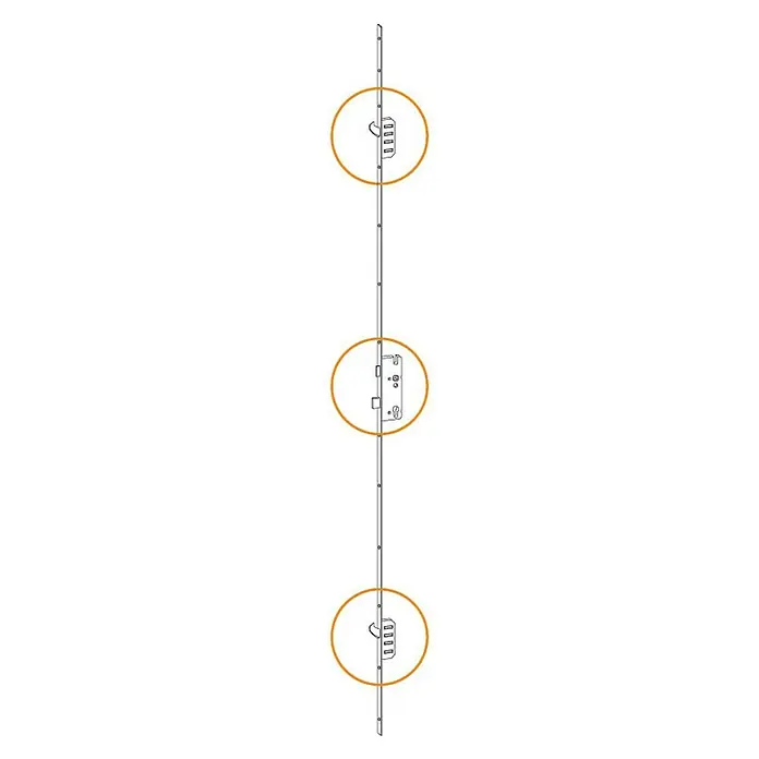 Splendoor Nebeneingangstür NS2 - 98 x 198 cm, DIN Anschlag: Links, Anthrazit - Skizze