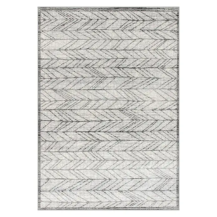 Alfombra de pelo corto Savannah Norte - Crema, 230 x 160 cm - Vista superior