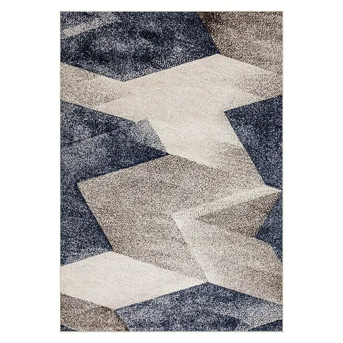 Alfombra de pelo corto Grafix carving - Marino, 230 x 160 cm - Vista superior
