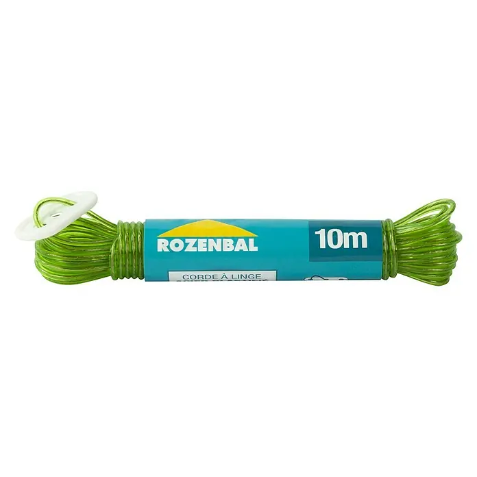 Rozenbal Cuerda de tender - Largo: 10 m, Plástico - Vista frontal
