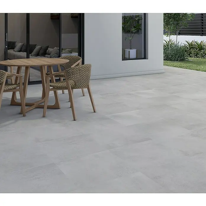 Pavimento porcelánico Madox - 33,3 x 33,3 cm, Gris, Mate - Foto ambiente