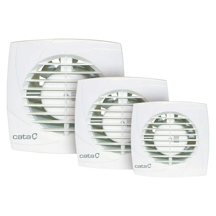 Cata Extractor de baño B-10 Plus - Color: Blanco, Diámetro: 100 mm