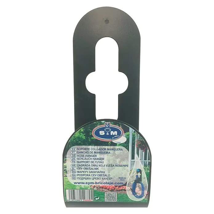 Portamangueras manual de pared metálico - Metal