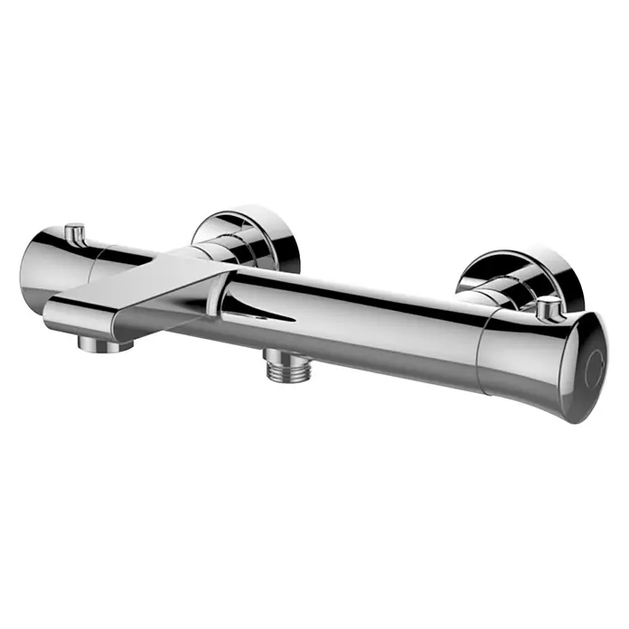 Grifo termostático de bañera Gassin - Cromo, Brillante - Vista angular
