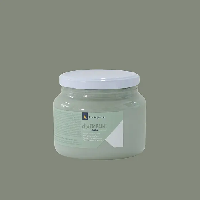 La Pajarita Pintura de tiza Chalk Paint - Gris Kioto, 500 ml, Mate