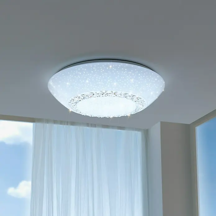 Tween Light Okrugla stropna LED svjetiljka Mara - 24 W, Ø x V: 43 x 10,5 cm, Bijele boje, Topla bijela - Živopisni prikaz
