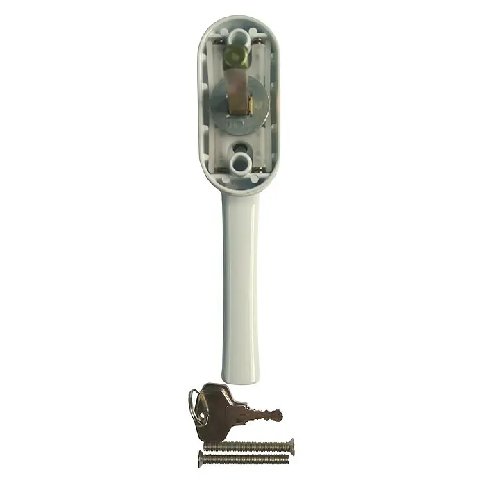 Manilla para ventana - Largo: 15,5 cm, Apto para: Ventana, Blanco, Número de llaves: 2 ud.