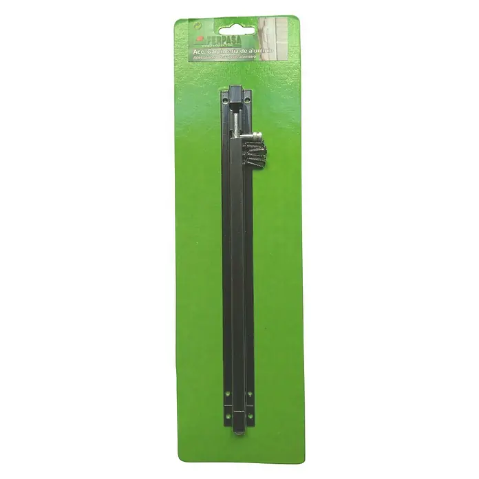 Cerrojo - Largo: 300 mm, Aluminio, Negro