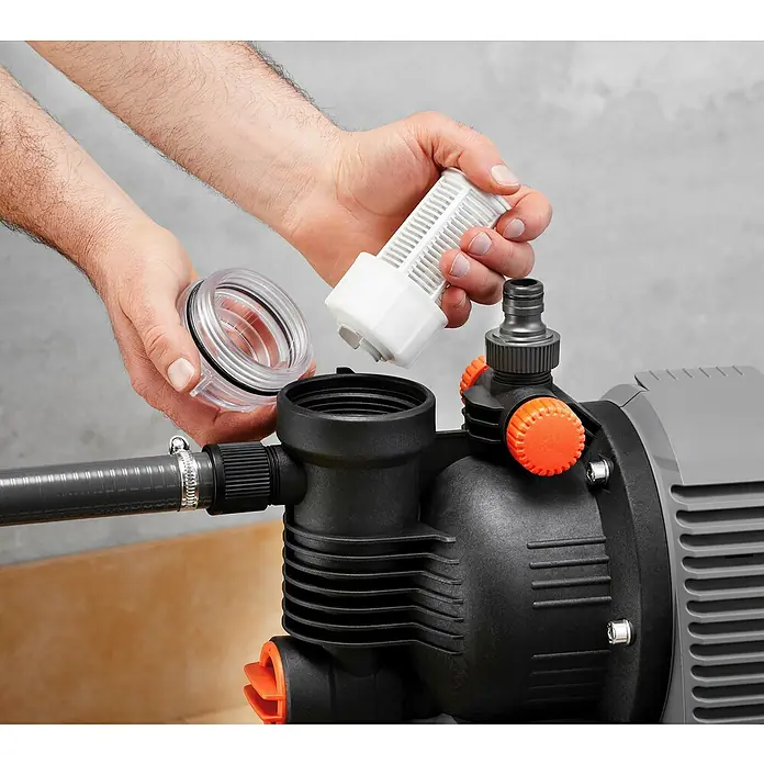 Gardena Hauswasserwerk 4000/5 eco - 850 W, Max. Fördermenge: 3.500 l/h, Max. Druck: 4,5 bar - Detailaufnahme