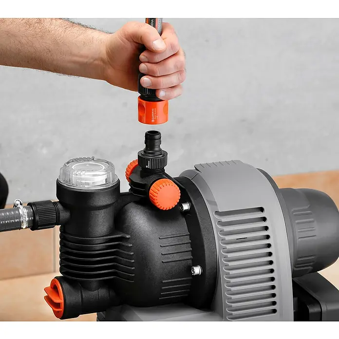 Gardena Hauswasserwerk 4000/5 eco - 850 W, Max. Fördermenge: 3.500 l/h, Max. Druck: 4,5 bar - Detailaufnahme