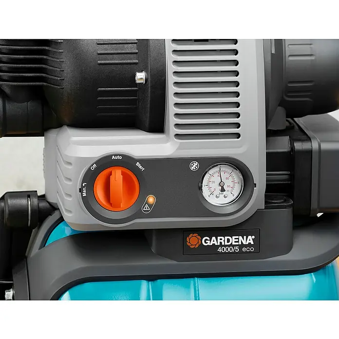 Gardena Hauswasserwerk 4000/5 eco - 850 W, Max. Fördermenge: 3.500 l/h, Max. Druck: 4,5 bar - Detailaufnahme