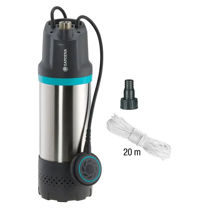Gardena Drucktauchpumpe 5900/4 Inox - 900 W, Max. Fördermenge: 5.900 l/h - Informationsansicht