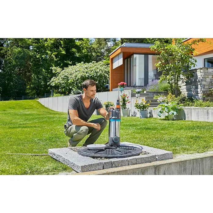 Gardena Drucktauchpumpe 5900/4 Inox - 900 W, Max. Fördermenge: 5.900 l/h - Anwendungsbeispiel