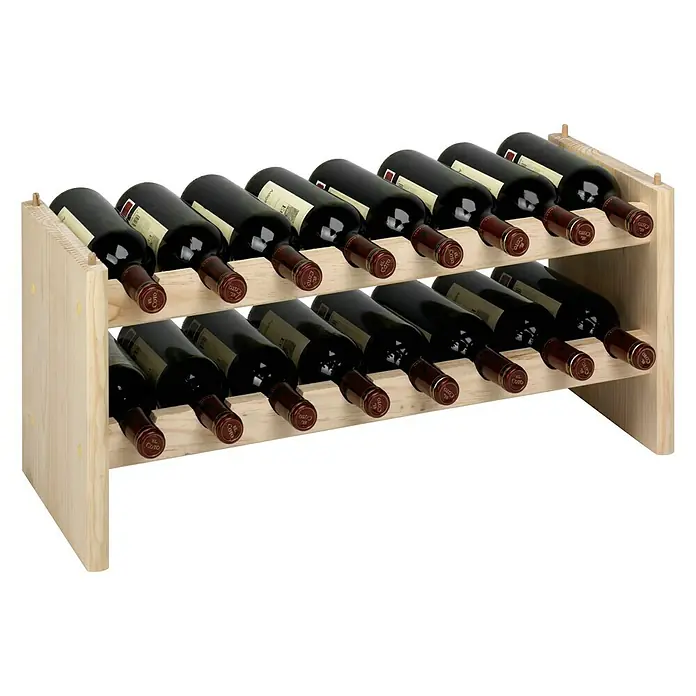 Astigarraga Weinregal - L x B x H: 25 x 68 x 30 cm, Anzahl Flaschen: 16 Stk.