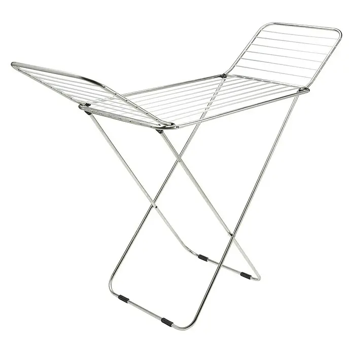 Tendedero con alas P-2/A Inox Extra - Longitud cuerda de tender: 20 m, Gris, Ancho: 55 cm