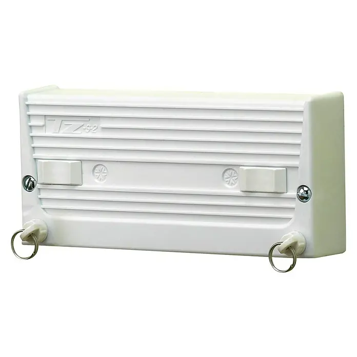 Tendedero de pared TZ S2 - Longitud cuerda de tender: 10 m, Blanco, Ancho: 10 cm