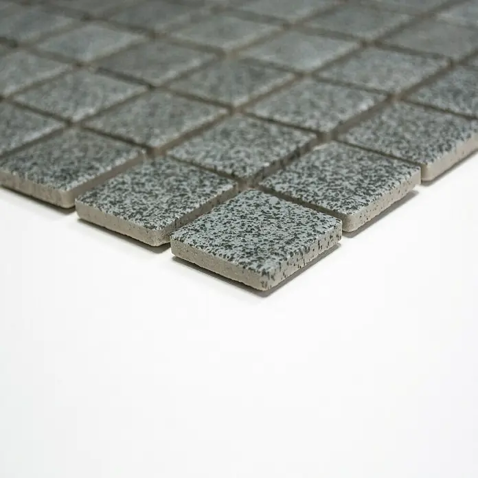 Mosaikfliese Quadrat AT 900 - 33 x 30,2 cm, Grau, Matt - Detailaufnahme