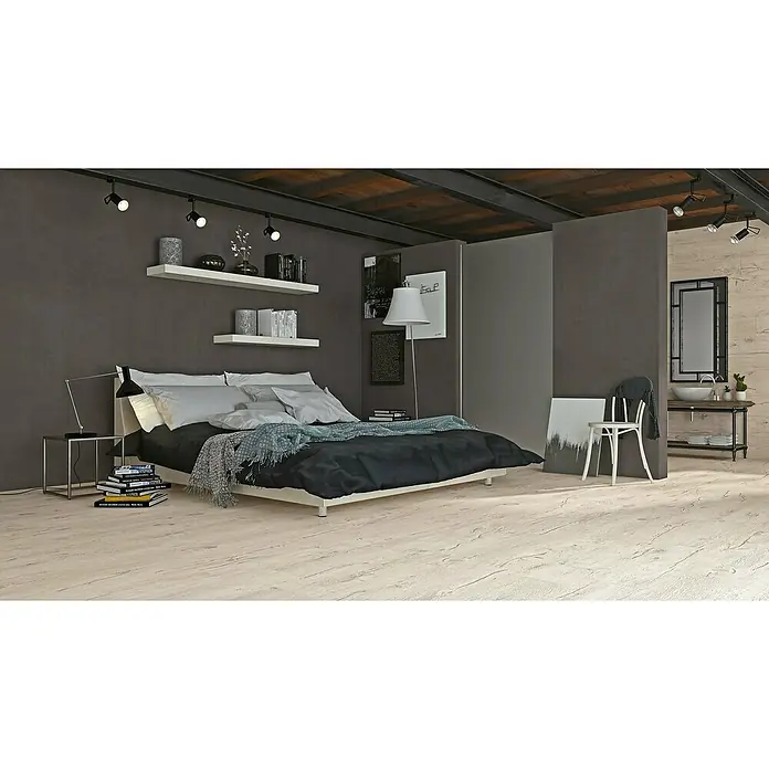 Porculanska pločica Fable White - 90 x 22,5 cm, Mat - Živopisni prikaz