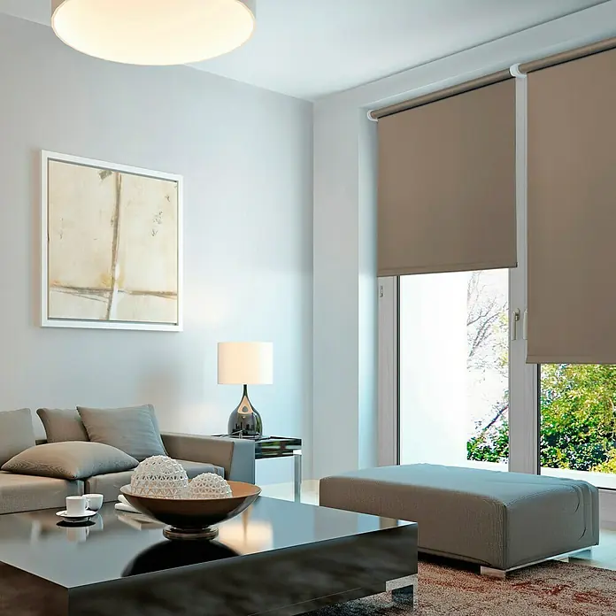 Estor enrollable Roll-up - An x Al: 120 x 180 cm, Topo