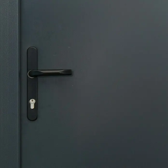 Splendoor Nebeneingangstür NS2 - 98 x 198 cm, DIN Anschlag: Links, Anthrazit - Detailaufnahme