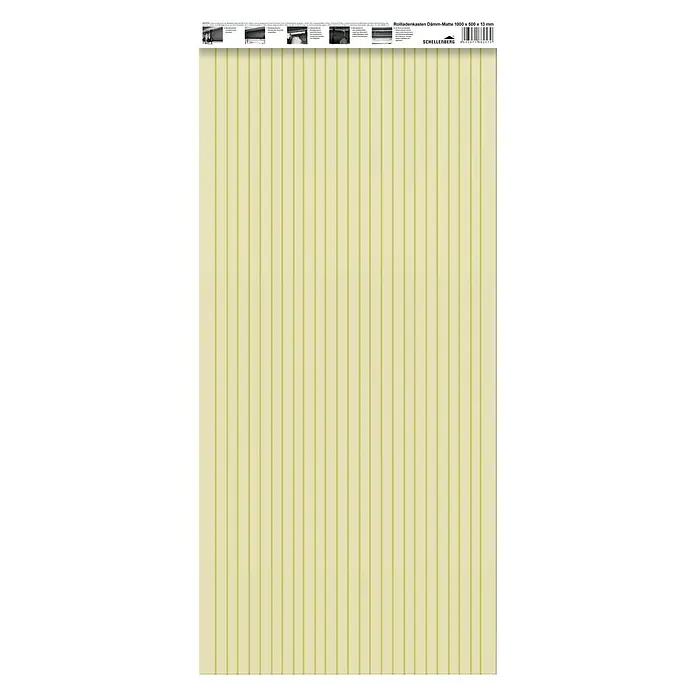 Schellenberg Rollladenkasten-Dämmmatte - L x B x H: 100 x 50 x 1,3 cm, 1 -tlg., Geeignet für: Enge Rollladenkästen