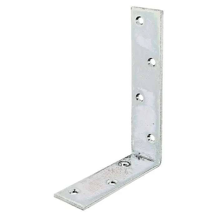 Stabilit Escuadra para vigas - 180 x 120 x 40 mm, Acero, Zincado, Plateado - Vista angular