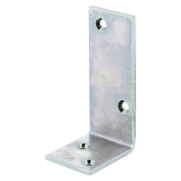 Stabilit Schwere Winkel - 50 x 40 x 100 mm, Stärke: 5 mm, Verzinkt - Diagonale Ansicht