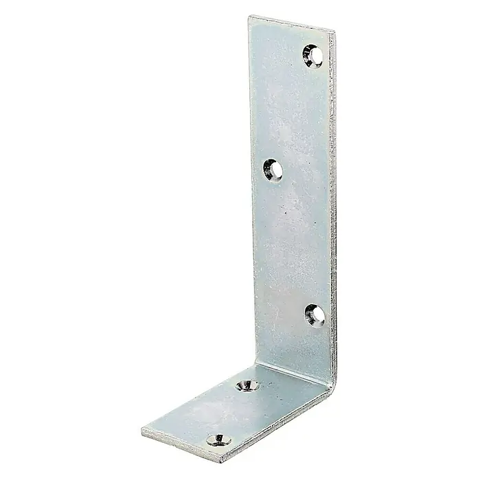 Stabilit Schwere Winkel - 75 x 40 x 150 mm, Stärke: 5 mm, Verzinkt - Diagonale Ansicht
