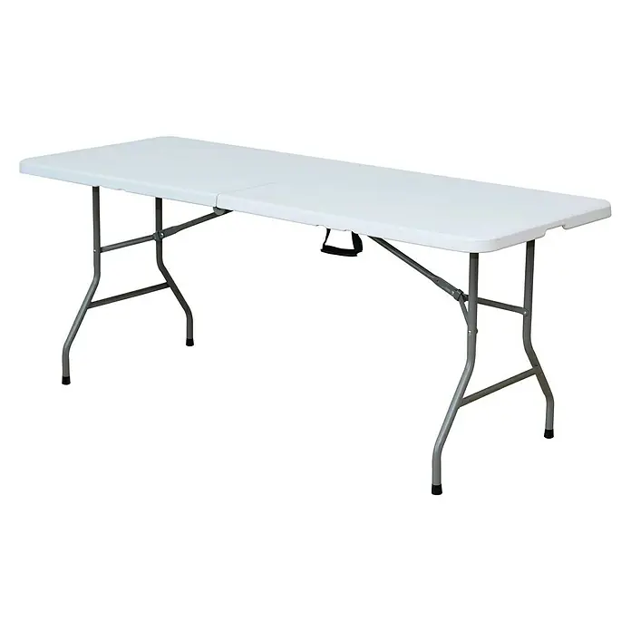 Mesa plegable 180 - L x An: 180 x 75 cm, Blanco roto