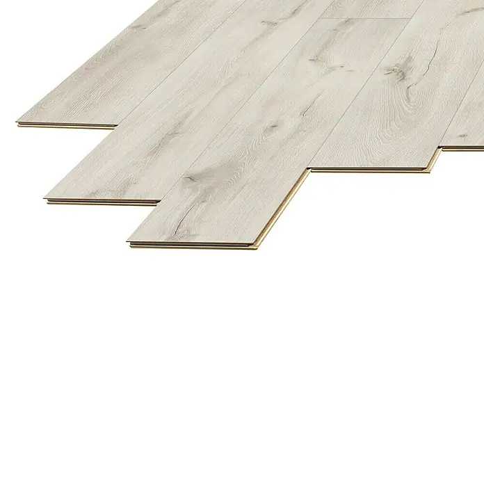 LOGOCLIC Laminado Roble Rimini - 1.375 x 188 x 12 mm, AC5, Junta: V4 micro bisel - Primer plano