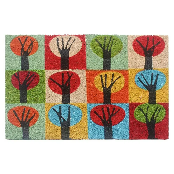 Felpudo de coco Duo - 60 x 40 cm, Fibra de coco natural y PVC