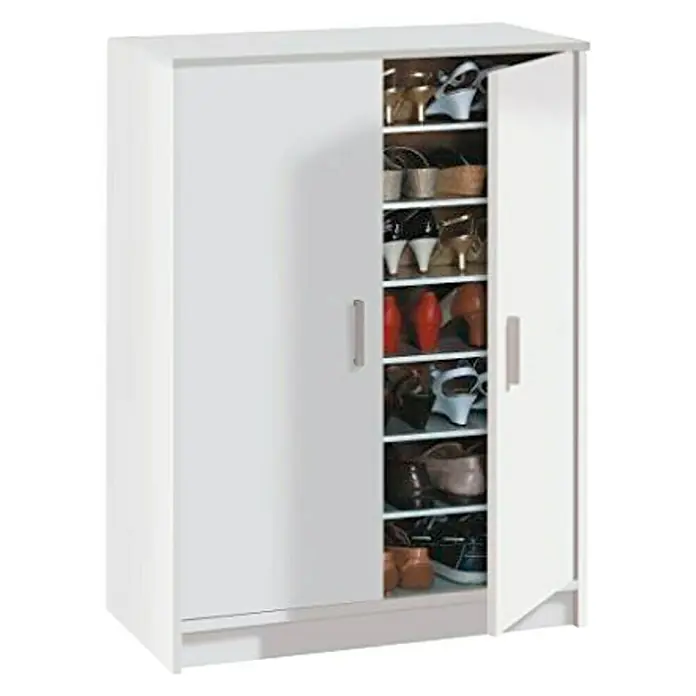 Zapatero Basic Wide - L x An x Al: 36 x 75 x 101 cm, Blanco