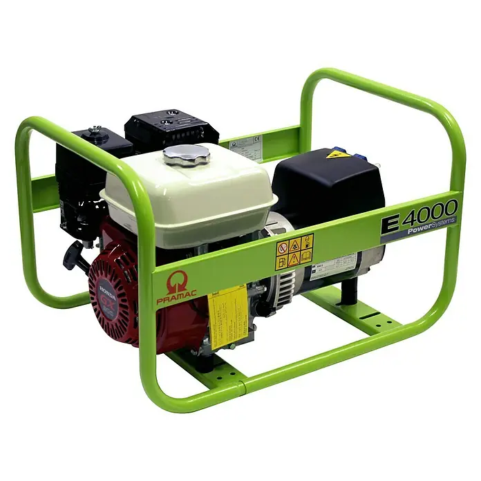 Pramac Generador E4000 - 2.600 W, Volumen del depósito: 3,1 l, Potencia de motor: 4,1 kW