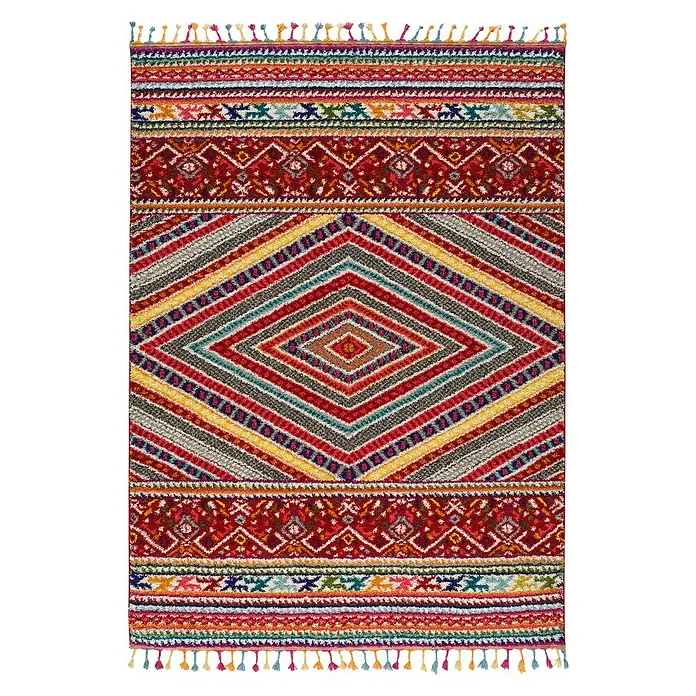 Alfombra de pelo corto Marakesh - Multicolor, 80 x 150 cm - Vista superior