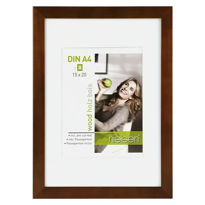 Nielsen Bilderrahmen Apollo - Wenge, 21 x 29,7 cm / DIN A4, Holz - Vorderansicht