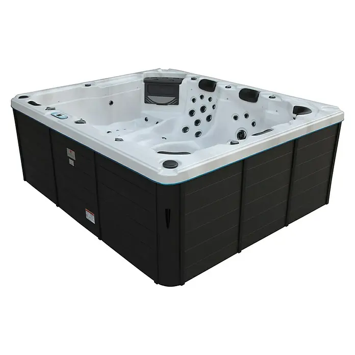 Denform Hidromasaje para exterior King Size - 228 x 275 x 100 cm, 1.870 l, Apto para: 8 personas - Vista angular