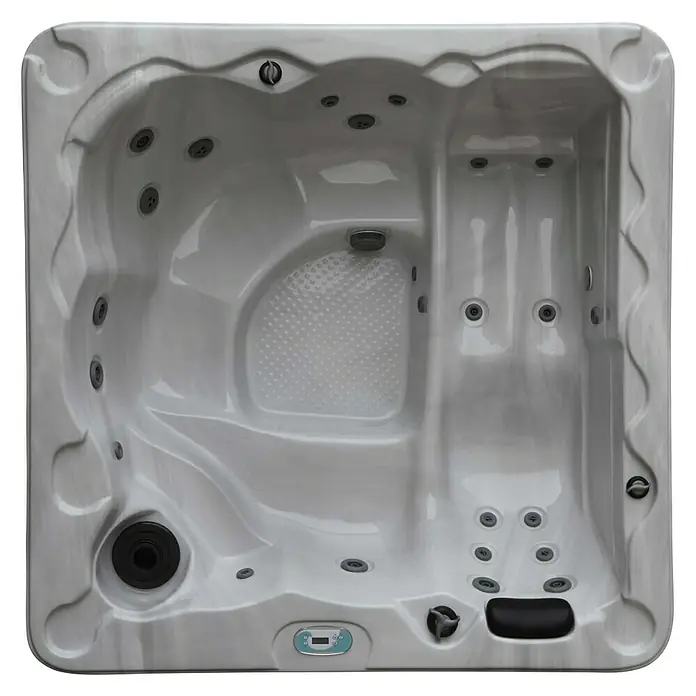 Denform Hidromasaje para exterior California - 200 x 200 x 82 cm, 920 l, Apto para: 6 personas - Vista superior