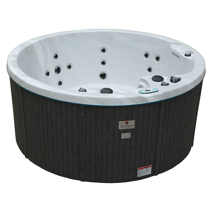 Denform Hidromasaje para exterior Hawaii - 203 x 203 x 89 cm, 800 l, Apto para: 6 personas - Vista angular