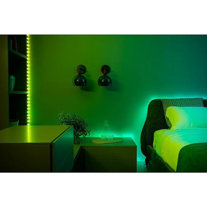 Twinkly LED traka Dots - Crne boje, Područje uporabe: U zatvorenom, 10 m, 200 žaruljica, Boja svjetla: RGB - Živopisni prikaz