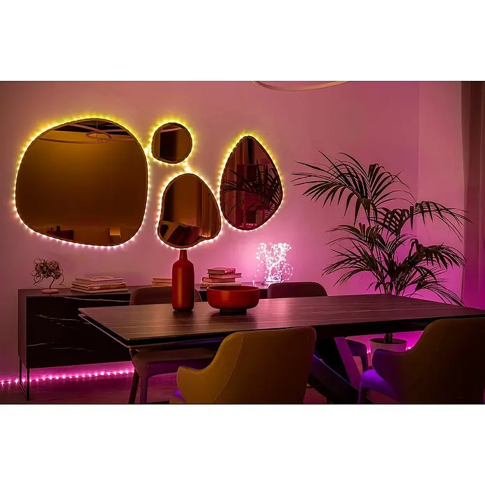 Twinkly LED traka Dots - Crne boje, Područje uporabe: U zatvorenom, 10 m, 200 žaruljica, Boja svjetla: RGB - Živopisni prikaz