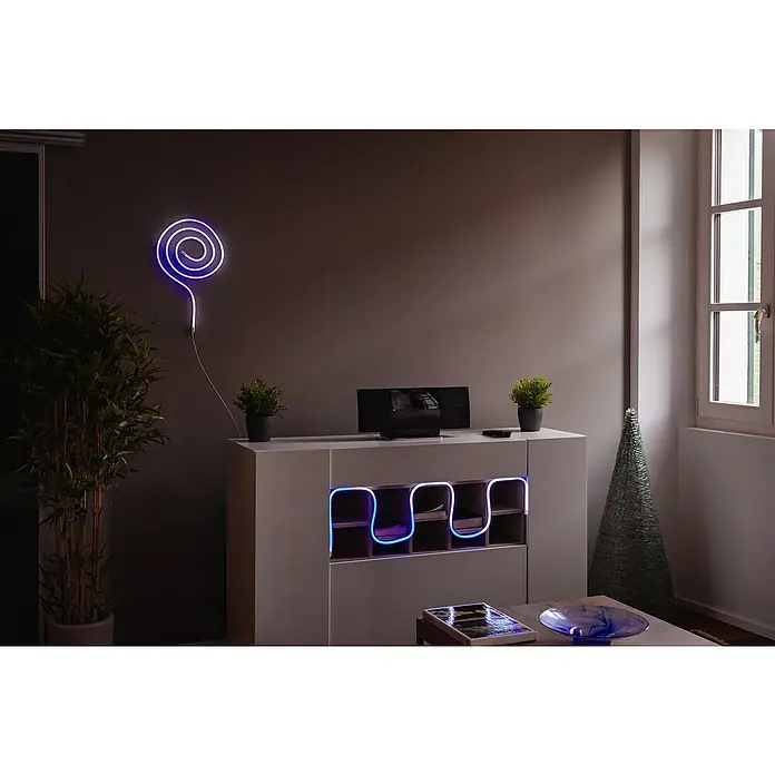 Twinkly LED svjetlosno crijevo Flex - Područje uporabe: U zatvorenom, 2 m, 200 žaruljica, Boja svjetla: RGB - Živopisni prikaz