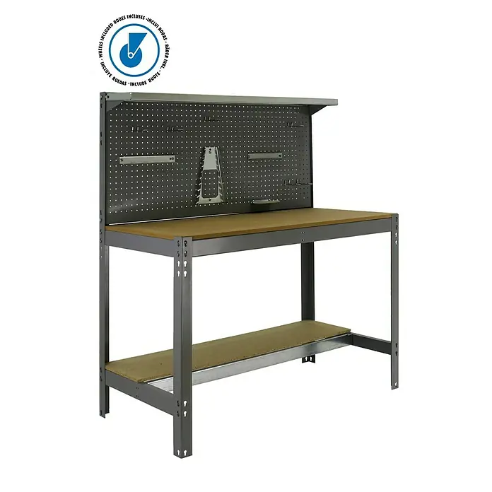 Simonrack Simonwork Banco de trabajo BT3 Mobile - L x An x Al: 61 x 121 x 144,5 cm, Capacidad de carga: 120 kg, Gris - Información del producto