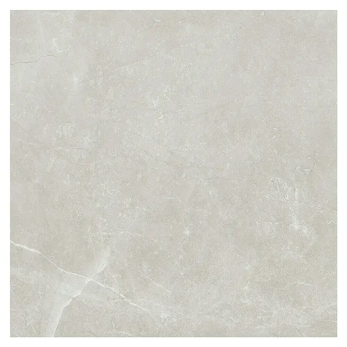 Feinsteinzeugfliese Bayona Silver - 60 x 60 cm, Grau, Glänzend - Draufsicht