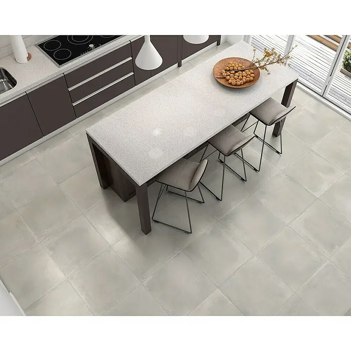 BHS Showroom Pavimento porcelánico Madox - 45 x 45 cm, Gris, Efecto cemento - Foto ambiente